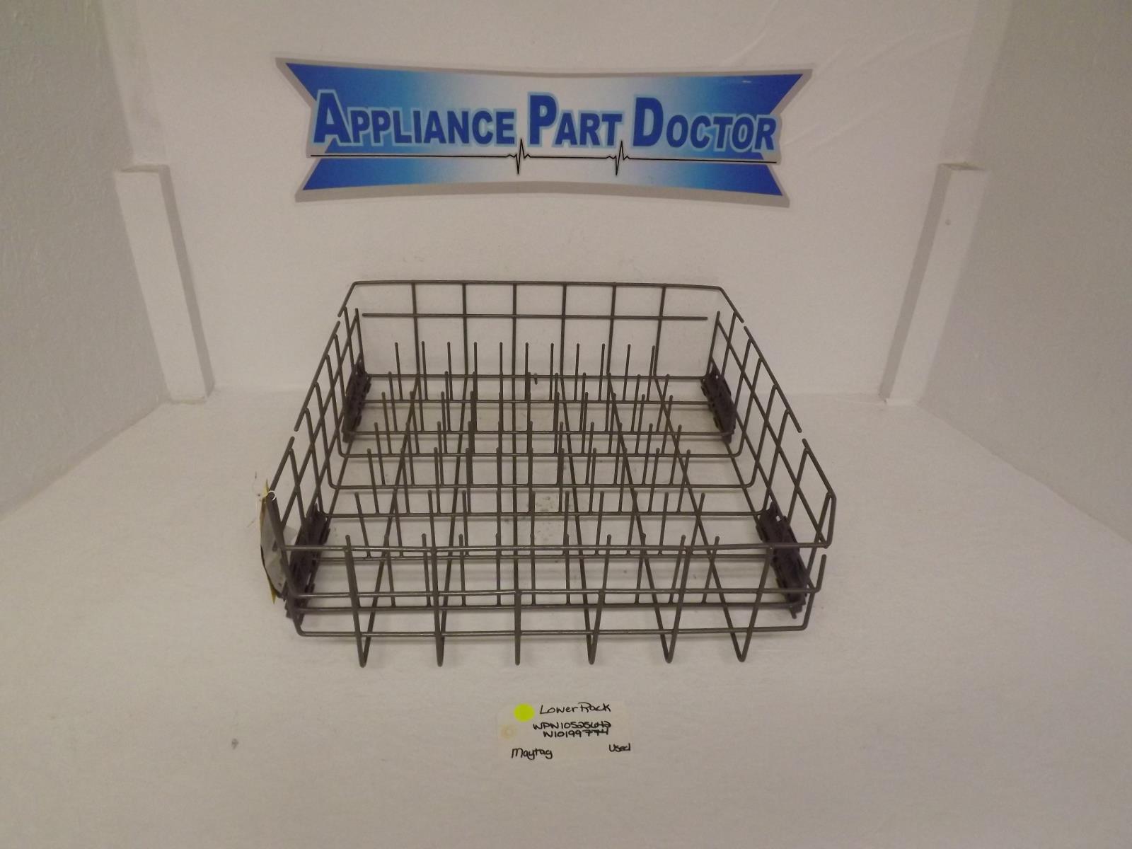Maytag Dishwasher WPW10525642 W10199774 Lower Rack Used Maytag Dishwasher WPW10525642 W10199774 Lower Rack Used